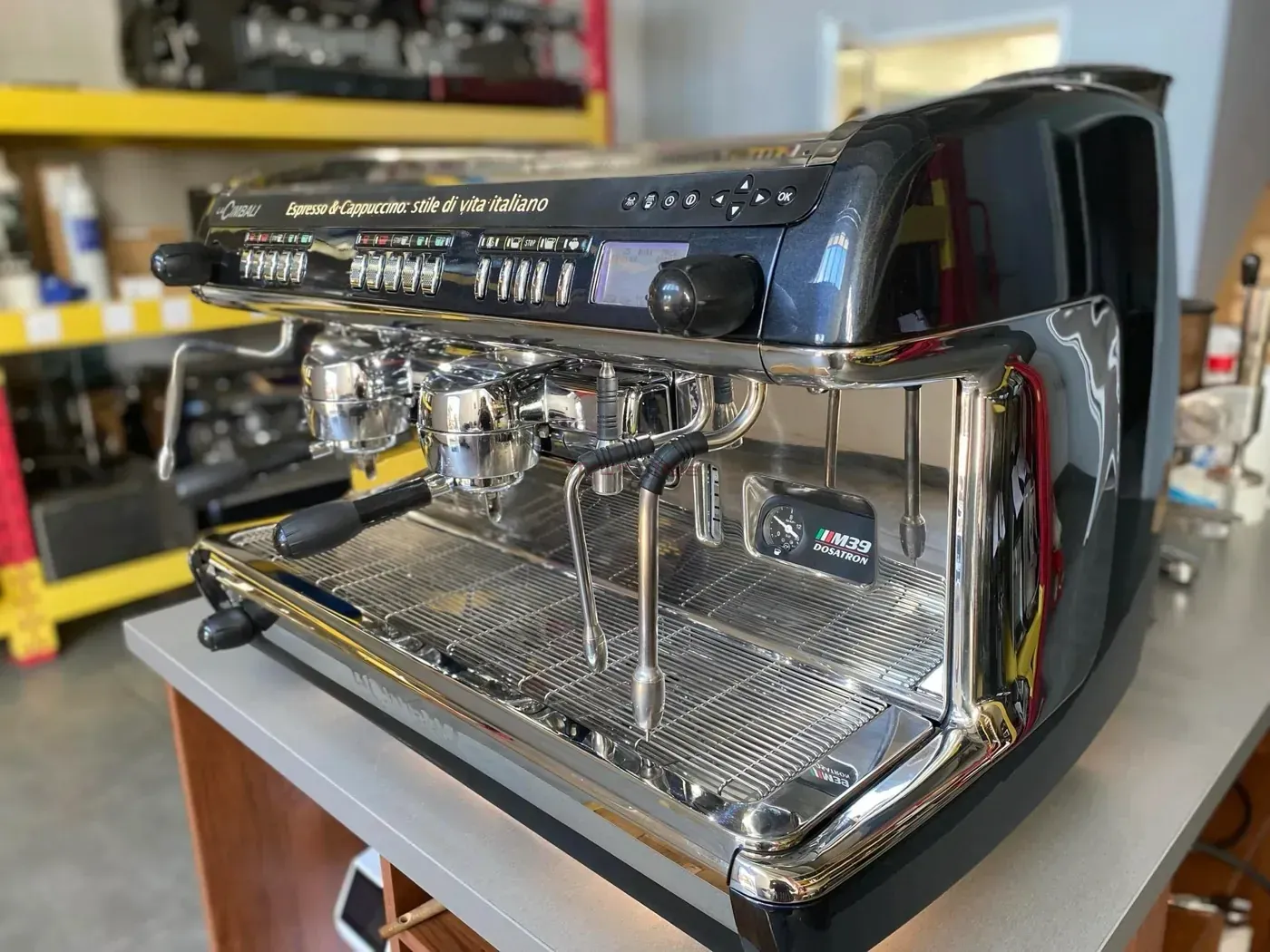 La Cimbali M39 Dosatron 2 grupy - Kolbowy ekspres do kawy gwiazdna szarość - Thumbnail 4