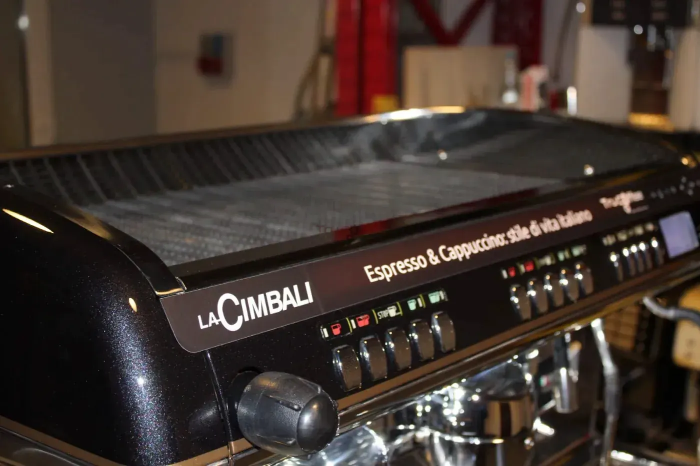 La Cimbali M39 Dosatron 2 grupy - Kolbowy ekspres do kawy czarny - Thumbnail 3