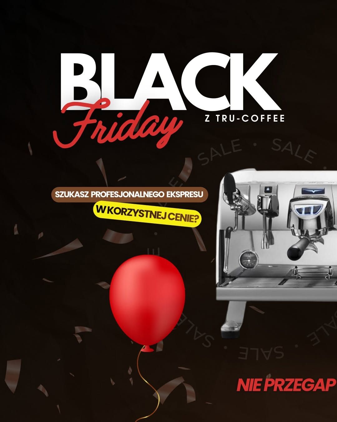 🎉 BLACK FRIDAY w Tru-Coffee! 🎉
Do 30.11.2025 przygotowaliśmy dla Was wyjątkowe promocje na profesj