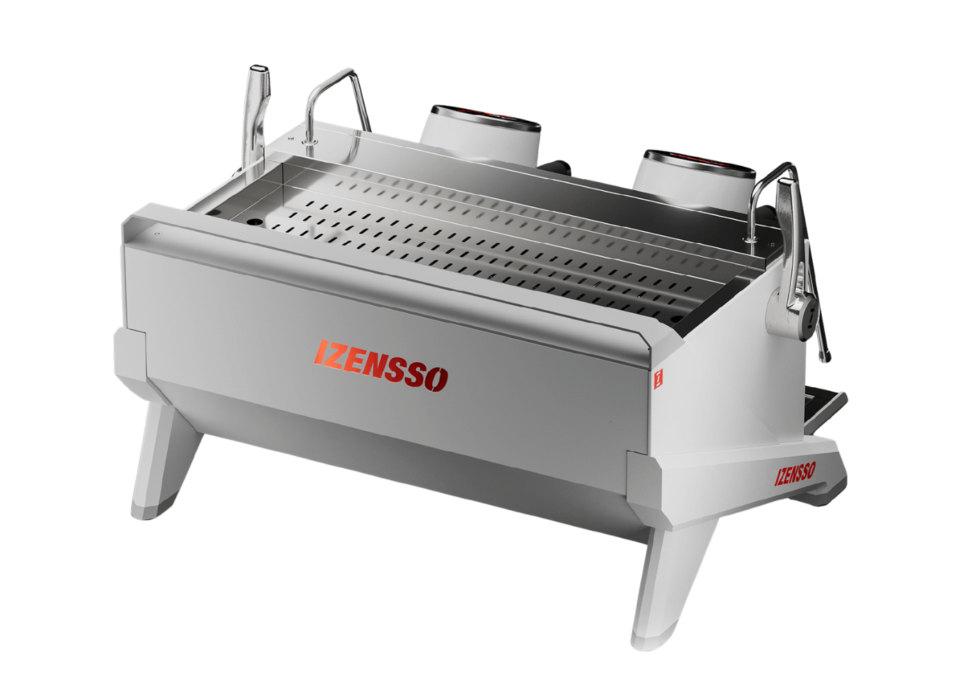 Izensso Raptor Biały 2 grupy – Profesjonalny ekspres do kawy - Thumbnail 4