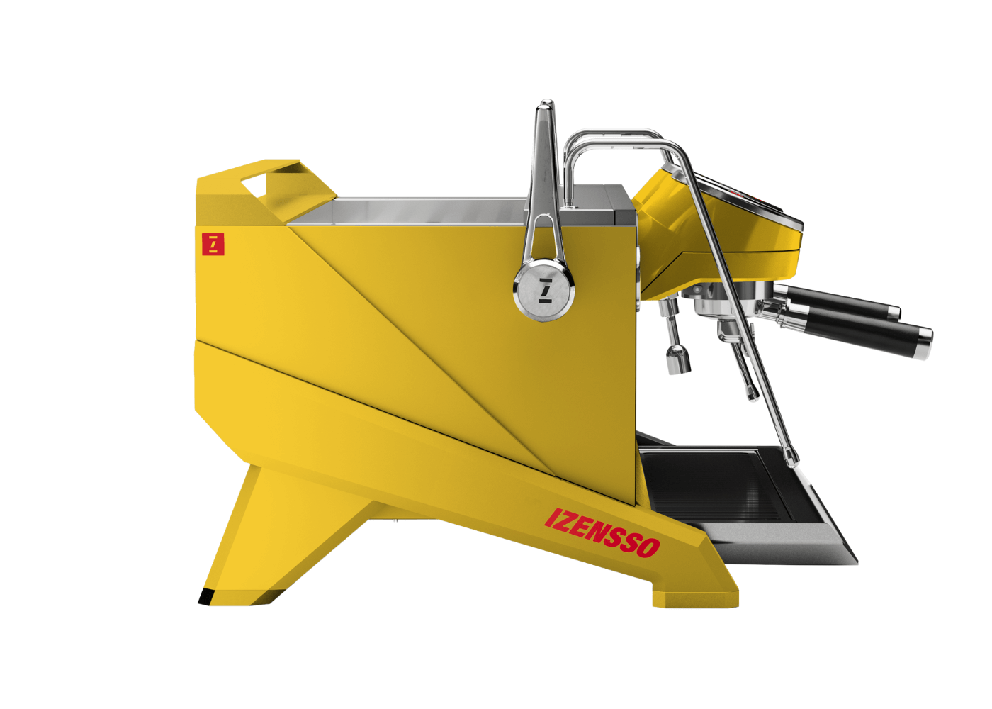 Izensso Raptor Żółty 2 grupy – Profesjonalny ekspres do kawy - Thumbnail 3