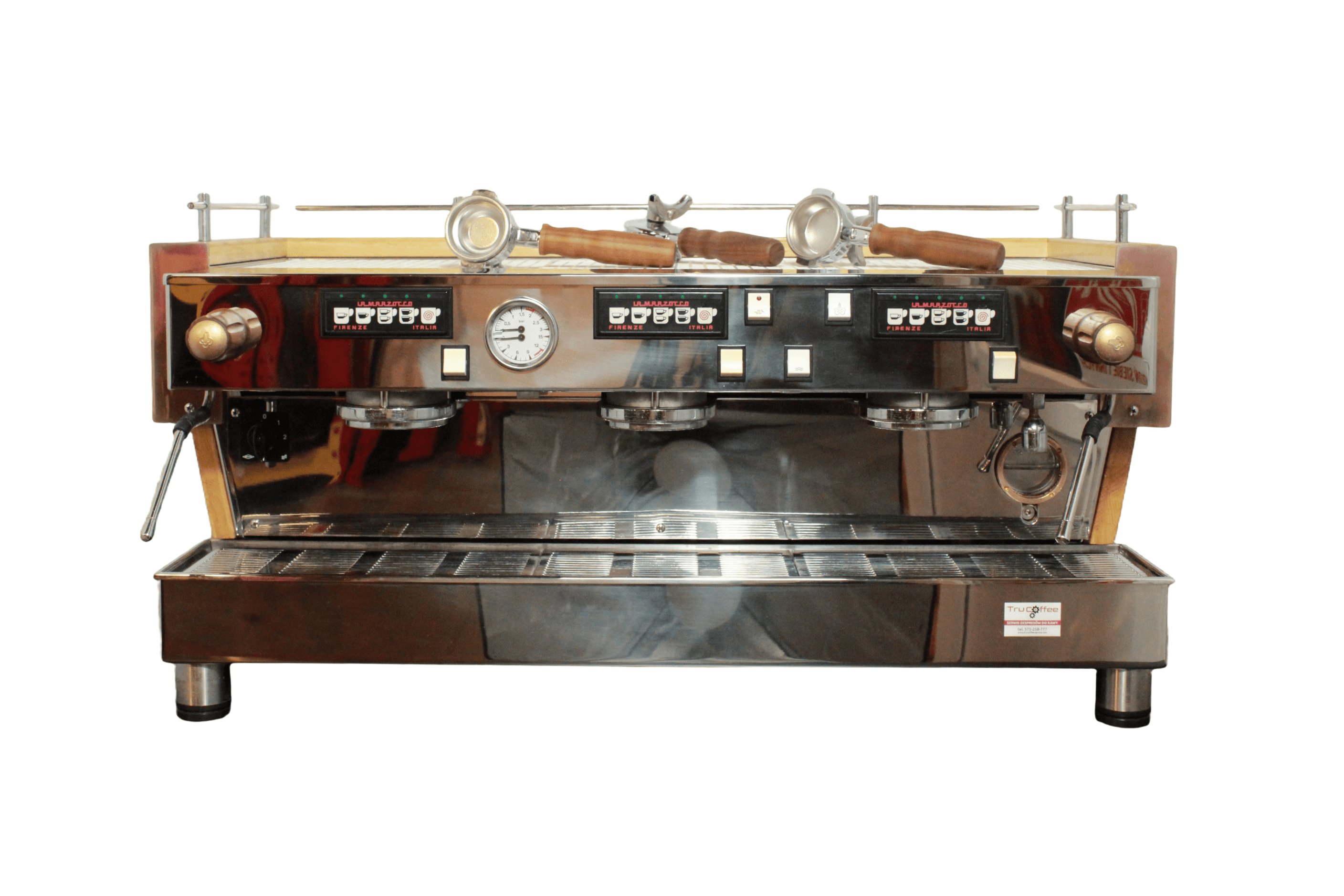La Marzocco Linea 3 grupy Wood Style - Kolbowy ekspres do kawy