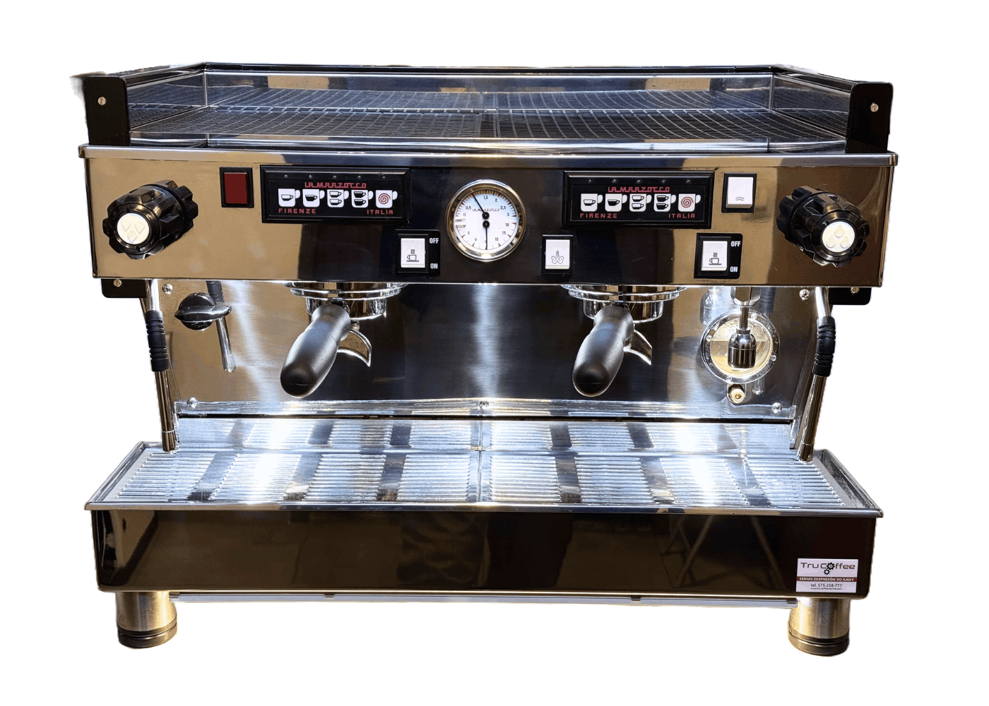 La Marzocco Linea Classic Silver Mirror 2 grupy – Kultowy włoski ekspres kolbowy renomowanej marki - Image 1