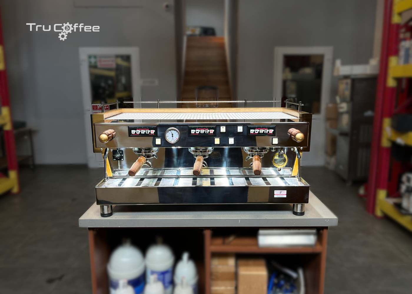 La Marzocco Linea 3 grupy Wood Style - Kolbowy ekspres do kawy